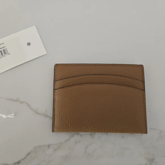 NWT Tory Burch Robinson Pebbled Leather Card Case - Picture 3 of 5